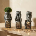 Solar Garden Sculpture Stone Effect Human Figures Set-Home Decor > Sculptures & Figurines-casanuva-casanuva