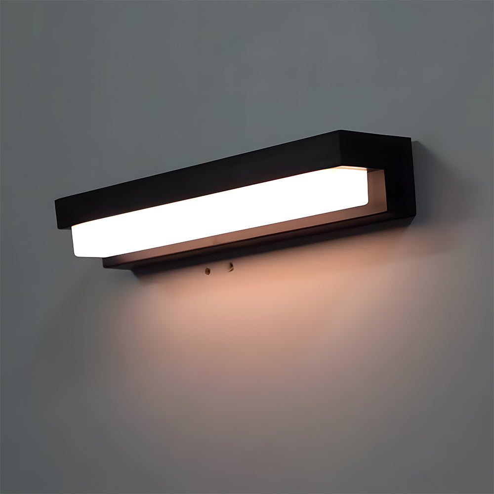 Solar LED Outdoor Wall Light Black Finish-Lighting > Outdoor Lighting-casanuva-casanuva