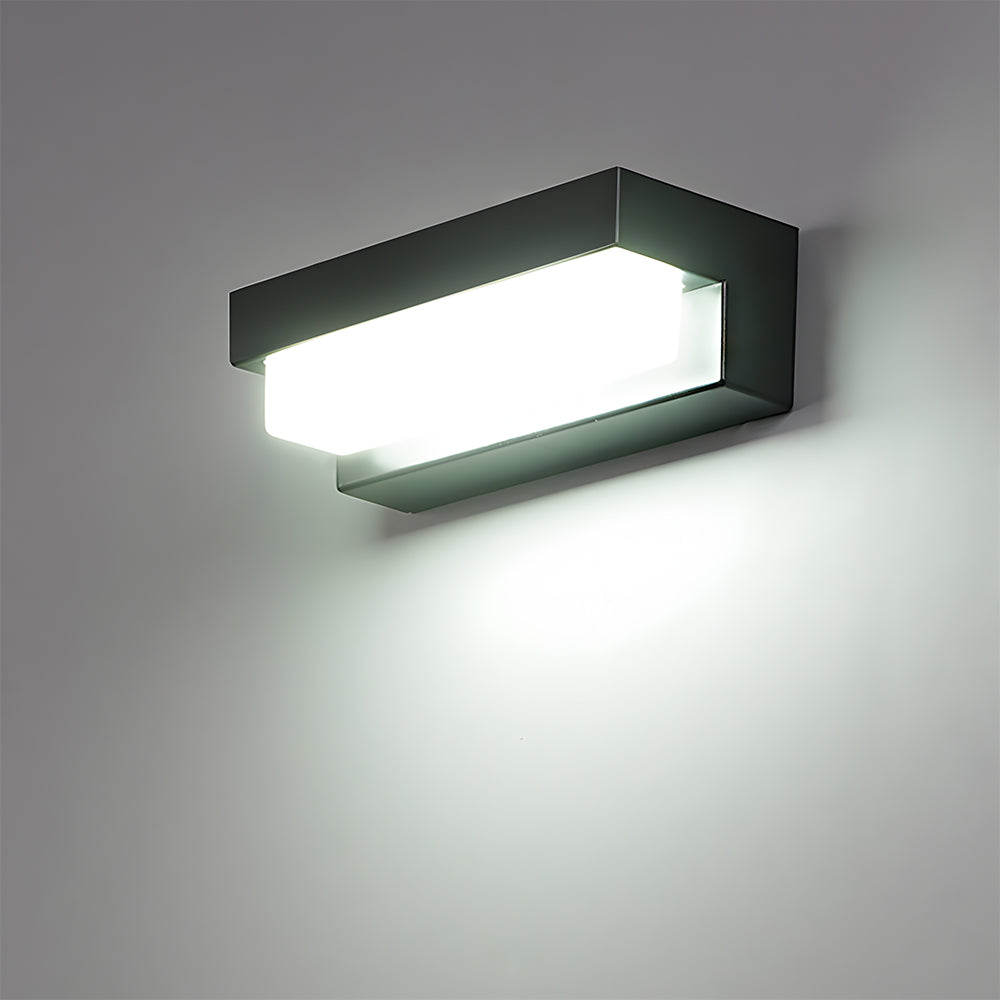 Solar LED Outdoor Wall Light Black Finish-Lighting > Outdoor Lighting-casanuva-casanuva