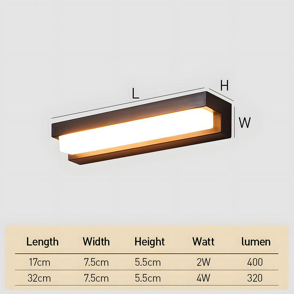 Solar LED Outdoor Wall Light Black Finish-Lighting > Outdoor Lighting-casanuva-casanuva