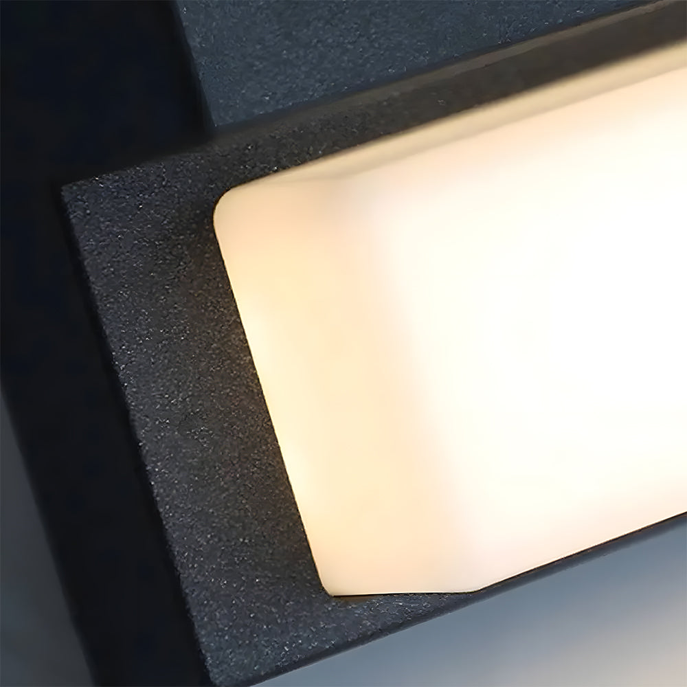 Solar LED Outdoor Wall Light Black Finish-Lighting > Outdoor Lighting-casanuva-casanuva