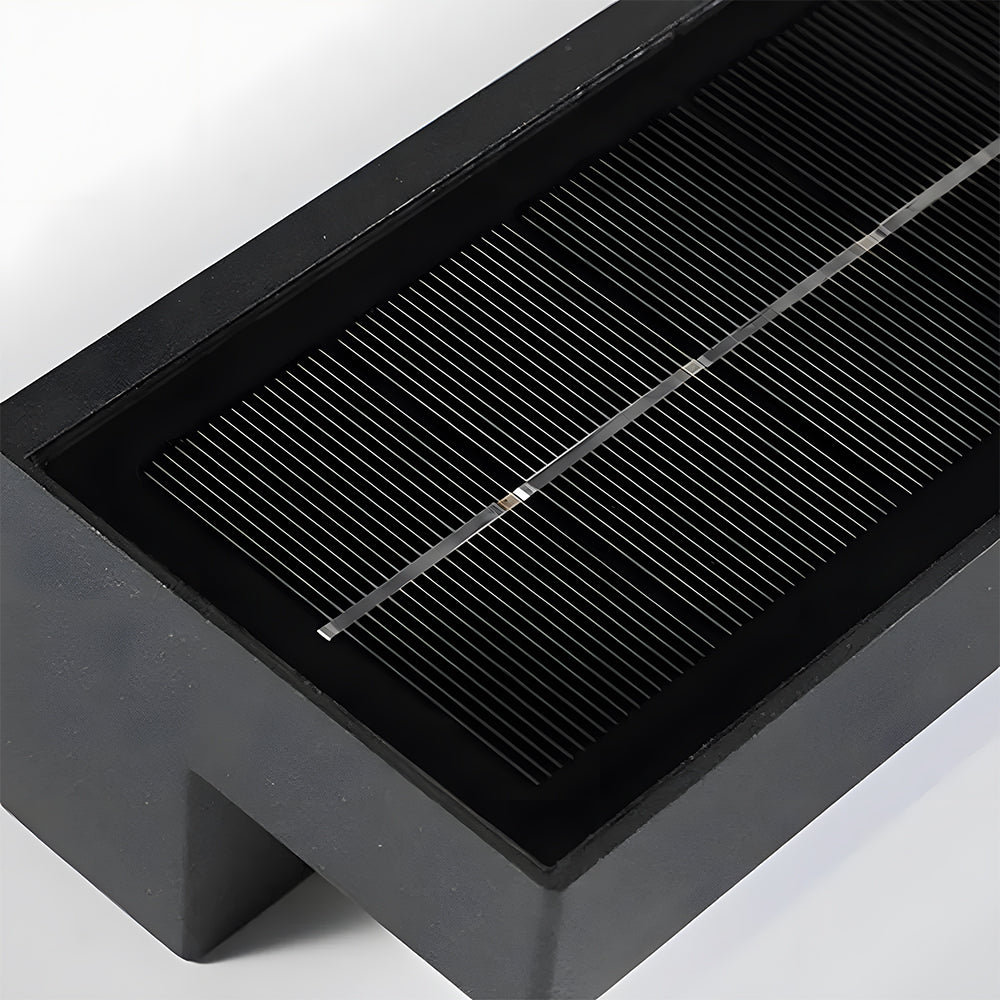 Solar LED Outdoor Wall Light Black Finish-Lighting > Outdoor Lighting-casanuva-casanuva
