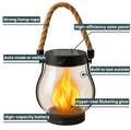 Solar Lantern with Flame Effect-Lighting > Outdoor Lighting-casanuva-casanuva