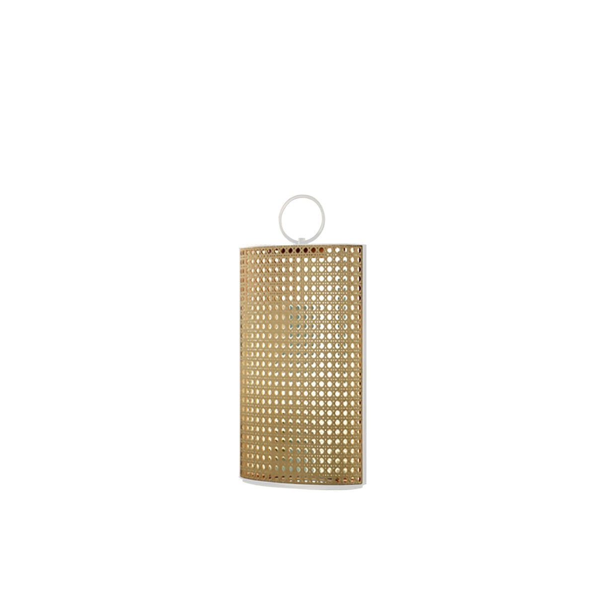 Solar Outdoor Lantern Lamp-Lighting > Outdoor Lighting-casanuva-14.2" x H 32.7"-White & Nature Rattan-Warm Light-casanuva