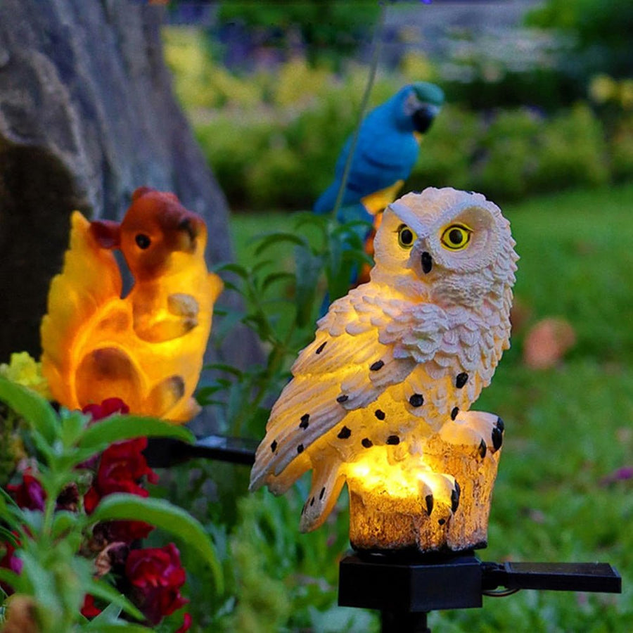 Solar Owl Garden Light Decorative Outdoor Accent-Lighting > Outdoor Lighting-casanuva-casanuva