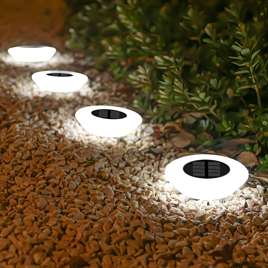 Solar Powered LED Garden Path Lights Round Design-Lighting > Outdoor Lighting-casanuva-casanuva