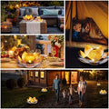 Solar-Powered Lotus Light Outdoor Decorative Lantern-Lighting > Outdoor Lighting-casanuva-casanuva