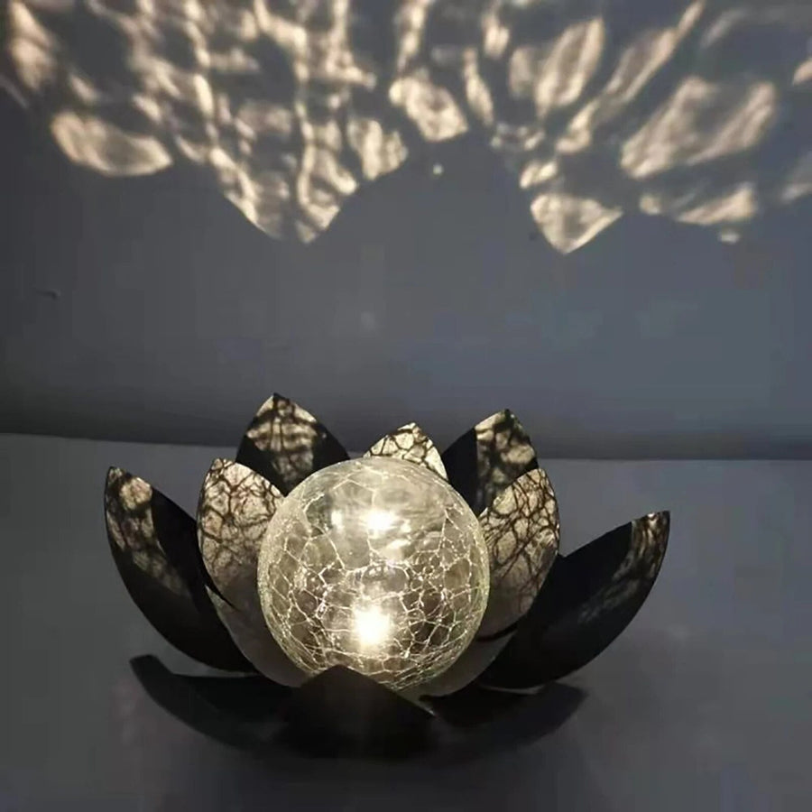 Solar-Powered Lotus Light Outdoor Decorative Lantern-Lighting > Outdoor Lighting-casanuva-casanuva
