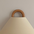 Solid Wood Pleated Semi-Circle Wall Sconce Lamp 1-Light-Lighting > Wall Lights-casanuva-casanuva