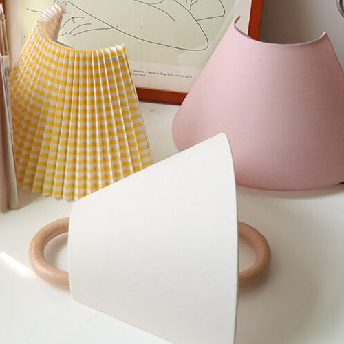 Solid Wood Pleated Semi-Circle Wall Sconce Lamp 1-Light-Lighting > Wall Lights-casanuva-casanuva