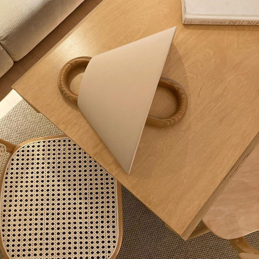 Solid Wood Pleated Semi-Circle Wall Sconce Lamp 1-Light-Lighting > Wall Lights-casanuva-casanuva