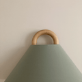 Solid Wood Pleated Semi-Circle Wall Sconce Lamp 1-Light-Lighting > Wall Lights-casanuva-casanuva