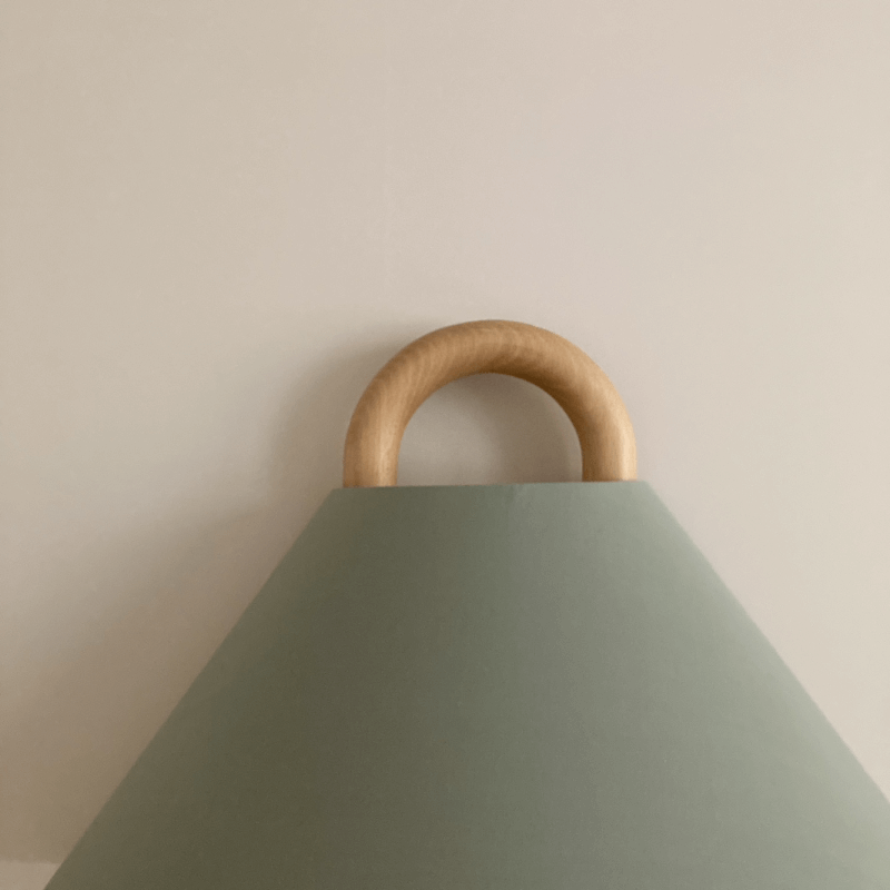 Solid Wood Pleated Semi-Circle Wall Sconce Lamp 1-Light-Lighting > Wall Lights-casanuva-casanuva
