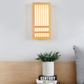 Solid Wood Rectangular Japanese Wall Sconce Lamp 1-Light-Lighting > Wall Lights-casanuva-casanuva