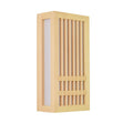 Solid Wood Rectangular Japanese Wall Sconce Lamp 1-Light-Lighting > Wall Lights-casanuva-casanuva