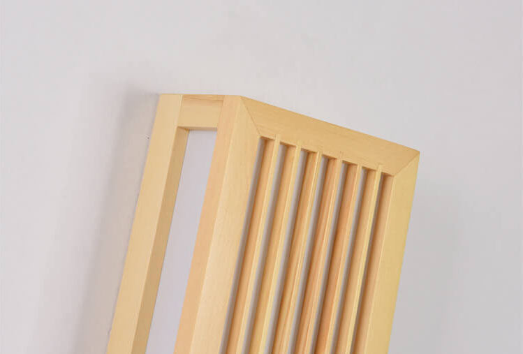 Solid Wood Rectangular Japanese Wall Sconce Lamp 1-Light-Lighting > Wall Lights-casanuva-casanuva