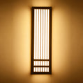 Solid Wood Rectangular Japanese Wall Sconce Lamp 1-Light-Lighting > Wall Lights-casanuva-Large-Warm Light (3000K)-220V-240V-casanuva