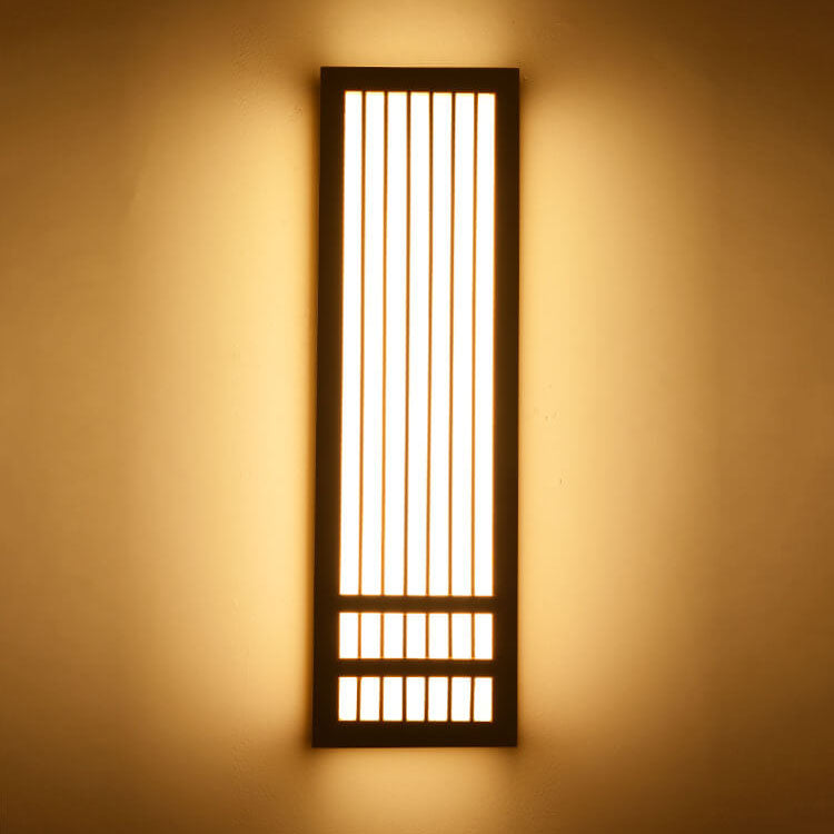 Solid Wood Rectangular Japanese Wall Sconce Lamp 1-Light-Lighting > Wall Lights-casanuva-Large-Warm Light (3000K)-220V-240V-casanuva