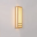 Solid Wood Rectangular Japanese Wall Sconce Lamp 1-Light-Lighting > Wall Lights-casanuva-Large-White Light (5000K)-220V-240V-casanuva