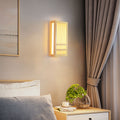 Solid Wood Rectangular Japanese Wall Sconce Lamp 1-Light-Lighting > Wall Lights-casanuva-Small-Warm Light (3000K)-220V-240V-casanuva