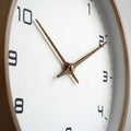 Solid Wood Wall Clock Brown Cream-Home Decor > Clocks-casanuva-casanuva