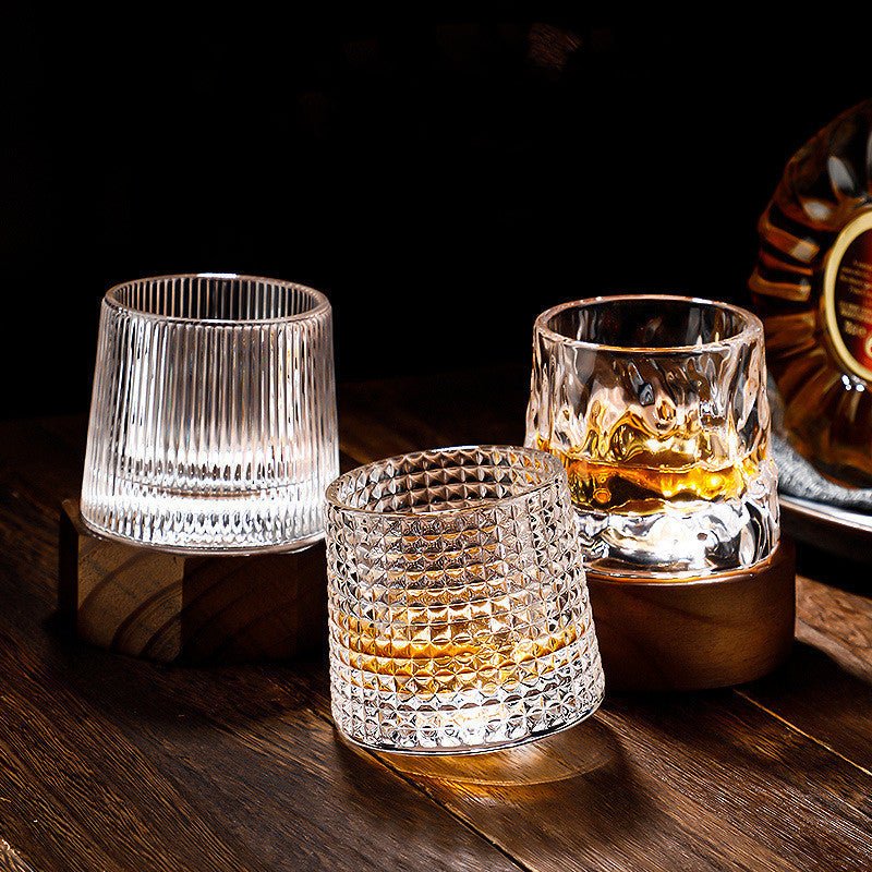 Spinning Whiskey Glasses for Enhanced Drinking Experience-Kitchen & Dining > Tableware-casanuva-casanuva