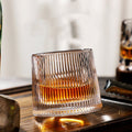 Spinning Whiskey Glasses for Enhanced Drinking Experience-Kitchen & Dining > Tableware-casanuva-Noble Stripes-1 Piece-casanuva