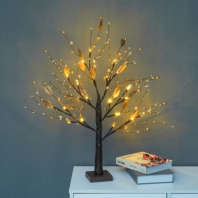 Spring Tree Decorative Accent-Home Decor > Decorative Accessories-casanuva-Gold Pearls-casanuva