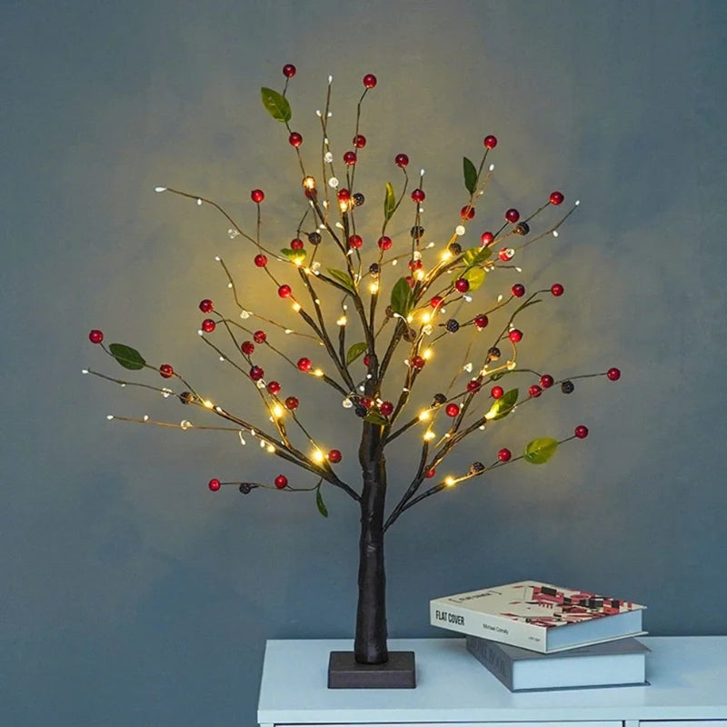 Spring Tree Decorative Accent-Home Decor > Decorative Accessories-casanuva-Red Berries-casanuva