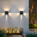 Square Black Solar Outdoor Wall Light-Lighting > Outdoor Lighting-casanuva-casanuva