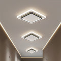 Square LED Ceiling Light for Bedroom-Lighting > Ceiling Lights-casanuva-Black-D25*H6cm-White Light-casanuva