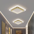 Square LED Ceiling Light for Bedroom-Lighting > Ceiling Lights-casanuva-Gold-D25*H6cm-White Light-casanuva