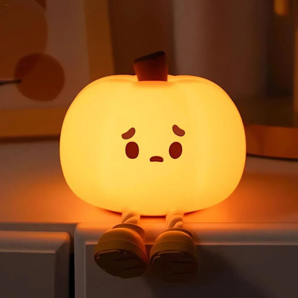 SqueezeBuddies Night Light LED Soft Glow-Lighting > Ambient Lighting-casanuva-Pumpkin-casanuva