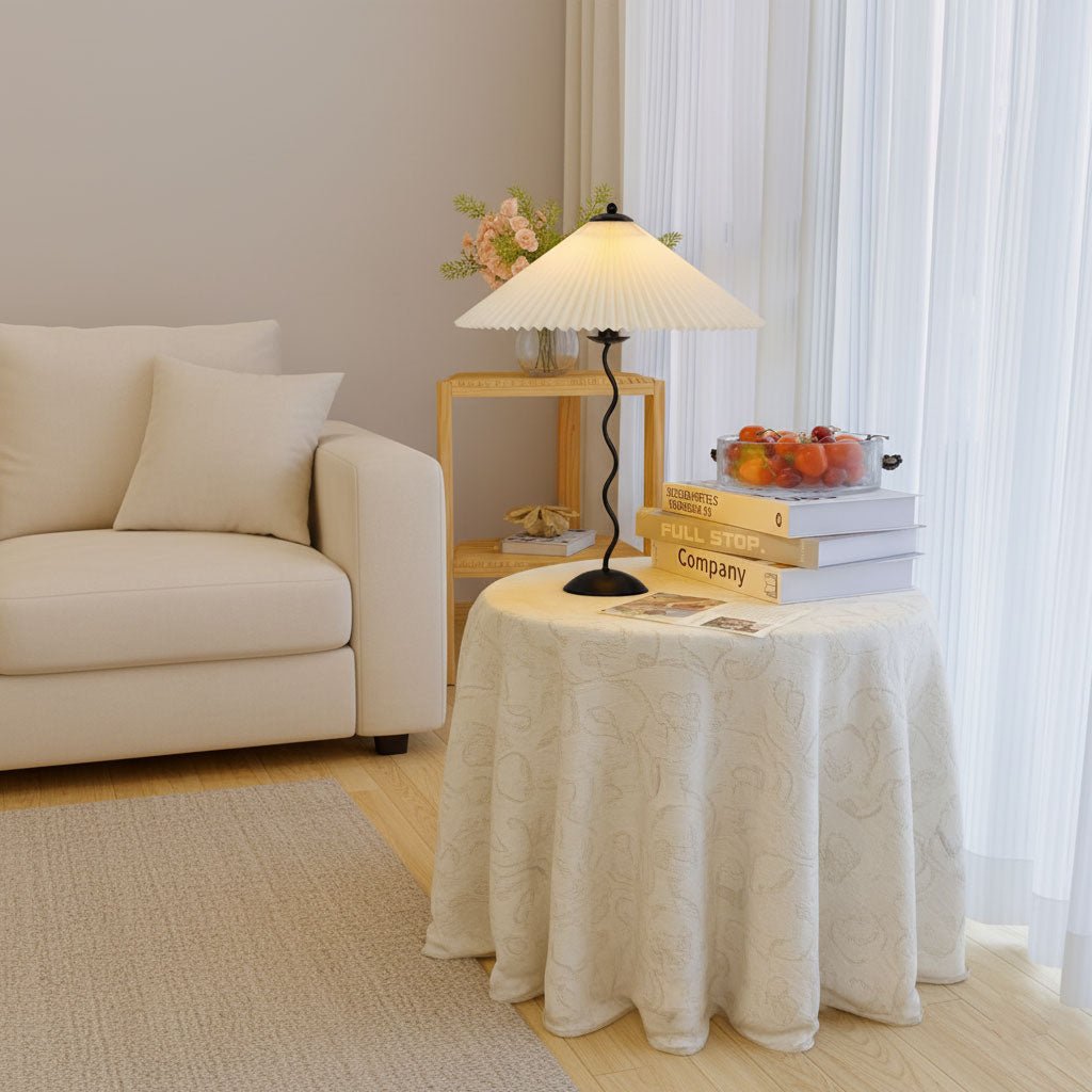 Squiggle Table Lamp with Unique Curved Design-Lighting > Table Lamps-casanuva-casanuva