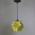 Stained Glass Pendant Light 1-Light Floral Design-Lighting > Pendant Lights-casanuva-casanuva