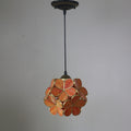 Stained Glass Pendant Light 1-Light Floral Design-Lighting > Pendant Lights-casanuva-casanuva