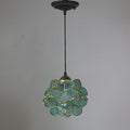 Stained Glass Pendant Light 1-Light Floral Design-Lighting > Pendant Lights-casanuva-casanuva