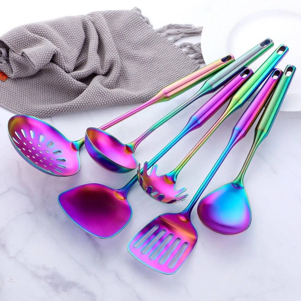 Stainless Steel Cooking Utensils Set 7-Piece Stockholm Lattea-Kitchen & Dining > Cooking Utensils-casanuva-casanuva