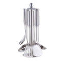 Stainless Steel Cooking Utensils Set 7-Piece Stockholm Lattea-Kitchen & Dining > Cooking Utensils-casanuva-Silver-casanuva