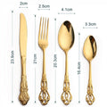 Stainless Steel Cutlery Set Polished Forks Knives and Spoons-Kitchen & Dining > Cutlery-casanuva-casanuva