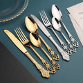 Stainless Steel Cutlery Set Polished Forks Knives and Spoons-Kitchen & Dining > Cutlery-casanuva-casanuva