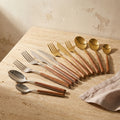 Stainless Steel Cutlery Set with Wooden Handles-Kitchen & Dining > Cutlery-casanuva-casanuva