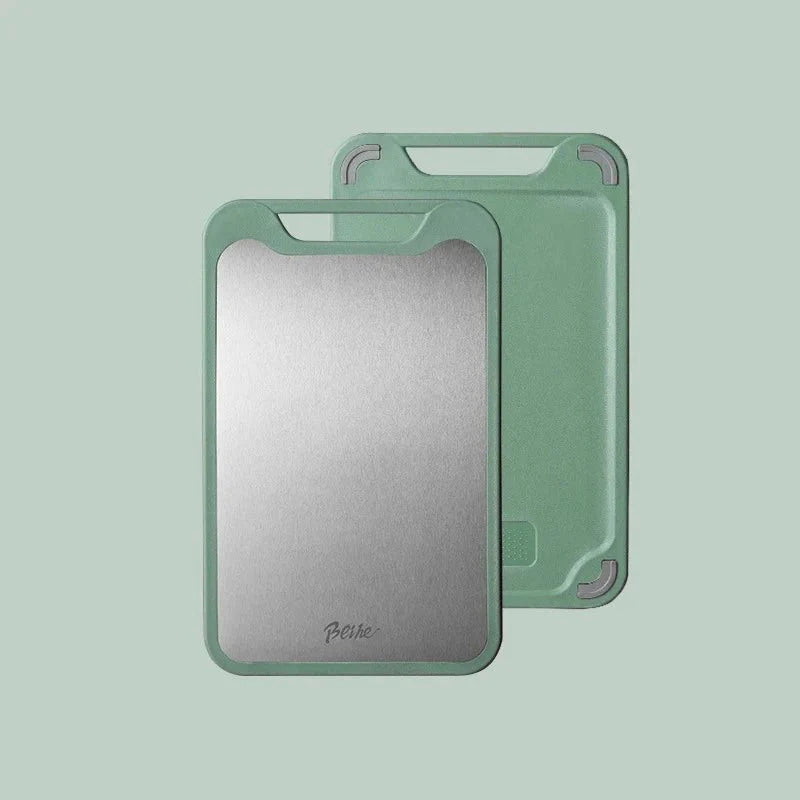 Stainless Steel Double Sided Cutting Board-Kitchen & Dining > Cutting Boards-casanuva-Green-S-casanuva