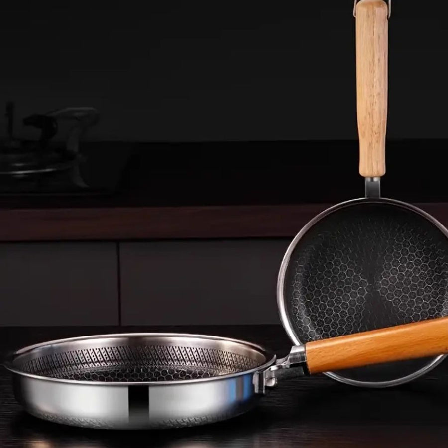 Stainless Steel Nature Grip Frying Pan-Kitchen & Dining > Cookware-casanuva-casanuva