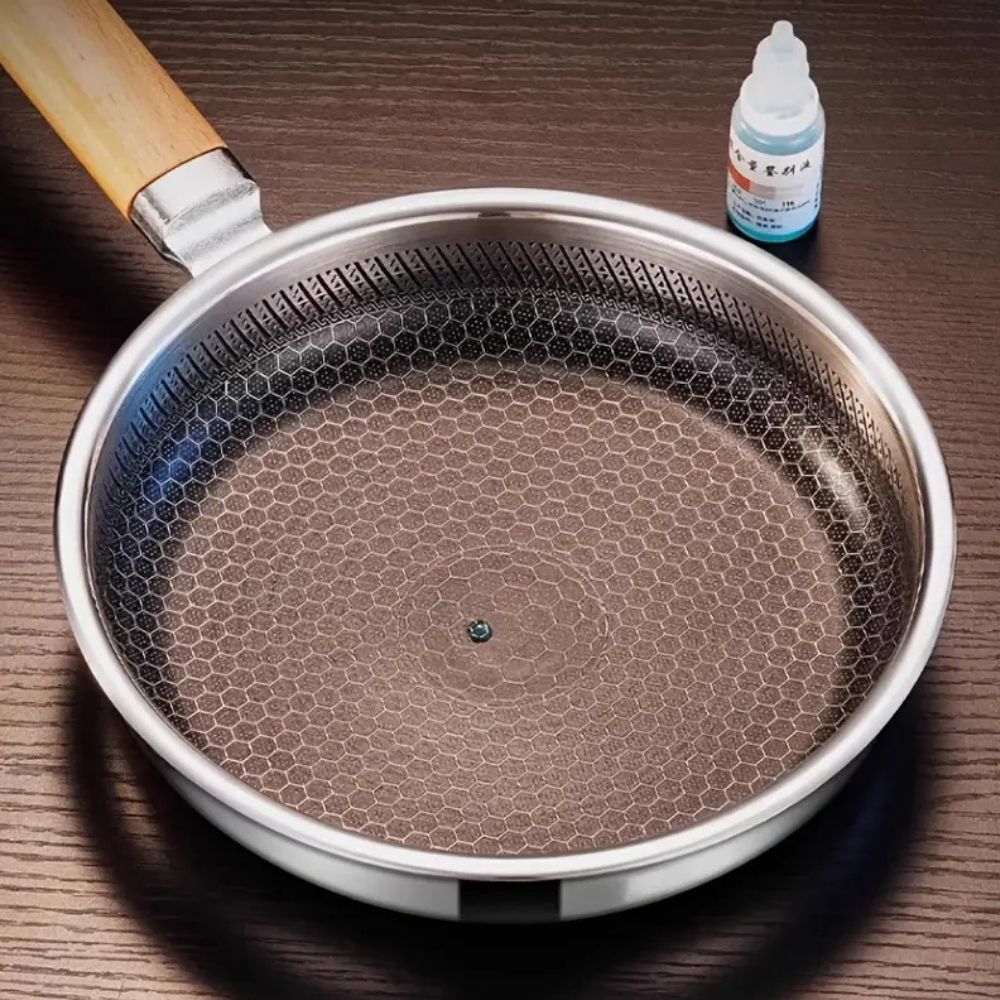 Stainless Steel Nature Grip Frying Pan-Kitchen & Dining > Cookware-casanuva-casanuva