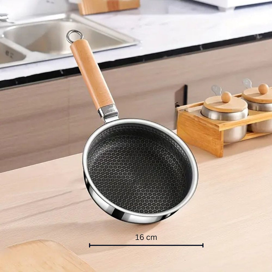Stainless Steel Nature Grip Frying Pan-Kitchen & Dining > Cookware-casanuva-6"-casanuva