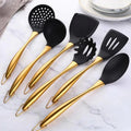 Stainless Steel Non-Stick Utensil Set-Kitchen & Dining > Cooking Utensils-casanuva-Gold-6-Piece Set-casanuva