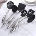 Stainless Steel Non-Stick Utensil Set-Kitchen & Dining > Cooking Utensils-casanuva-Silver-6-Piece Set-casanuva