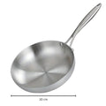 Stainless Steel Nonstick Frying Pan-Kitchen & Dining > Cookware-casanuva-11.8"-casanuva
