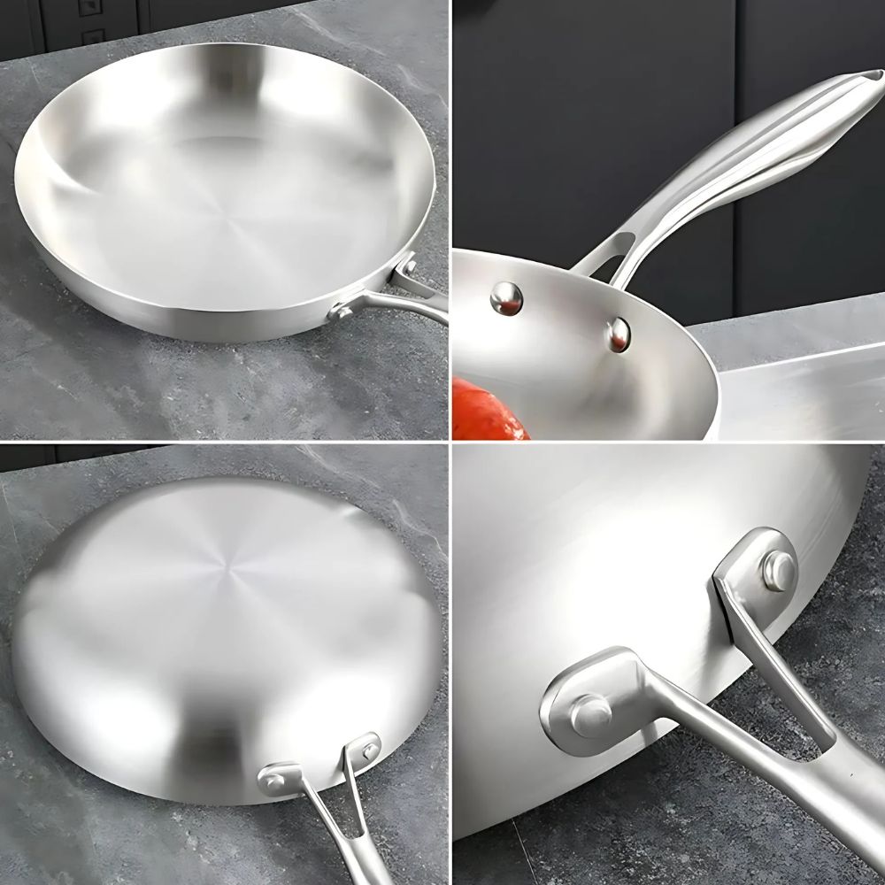 Stainless Steel Nonstick Frying Pan-Kitchen & Dining > Cookware-casanuva-casanuva